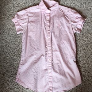 Light Pink Short Sleeve Button Down Shirt